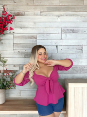 Blusa push up fucsia