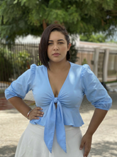 Blusa vacile azul bebe