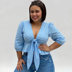 Blusa vacile azul bebe
