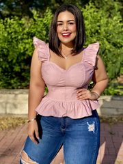 blusa bustier push up