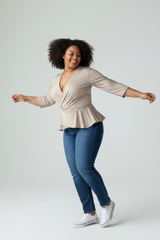 Blusa Martina Gris Nacar