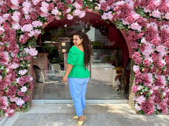 Blusa pitalla verde