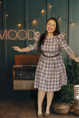 Vestido Chocolate Mosaico