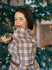 Vestido Chocolate Mosaico