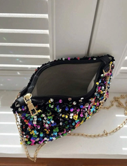 Bolso tipo clutch de lentejuelas