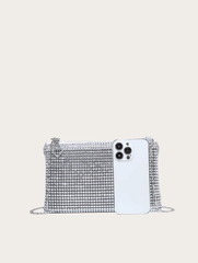 Bolso tipo clutch diamante