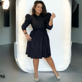 Vestido chocolate negro