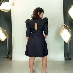 Vestido chocolate negro