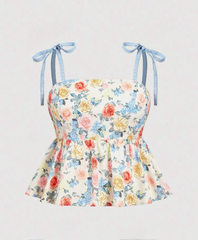 top floral plus size