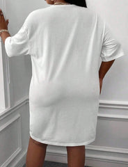 Vestido talego en algodón