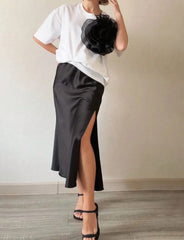 blusa flor push up