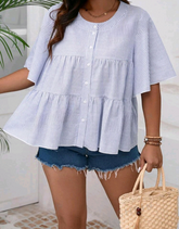 blusa peplum push up