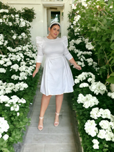 Vestido chocolate blanco