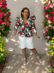 blusa tropicana moldeadora