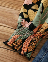 blusa floral oversize