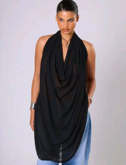 blusa halter plus size