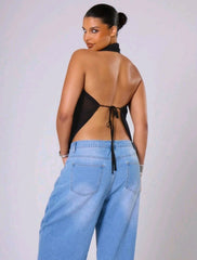 blusa halter tallas grandes