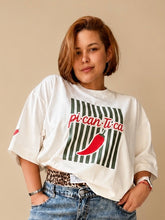 Camiseta Oversize PICANTICA Marfil