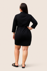 Vestido Talego Mango Light Negro