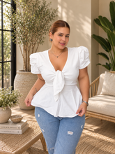 Blusa matea blanco hueso