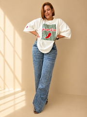 Camiseta Oversize PICANTICA Marfil