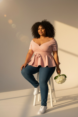 Blusa megan palo de rosa