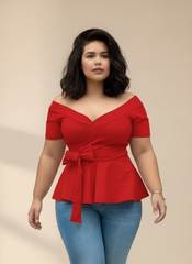 Blusa megan roja