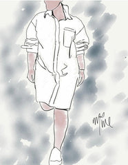 Vestido Talego Boyfriend blanco hueso