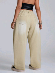 Jean pierna recta beige