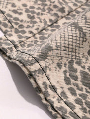 Jean de pierna recta serpiente