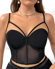blusa corset plus size