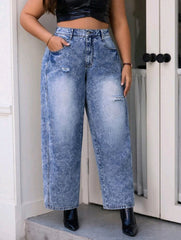 Jean Net Azul Holgado