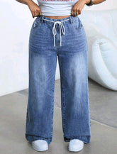 Jean liso con cordon