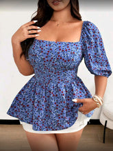 Blusa floral de espalda descubierta