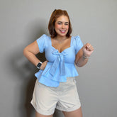 Blusa Emma Azul Bebé