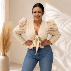 Blusa Roma beige