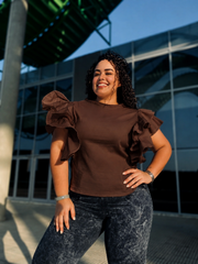 Blusa melek mocha mousse