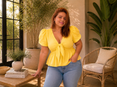 Blusa matea amarilla