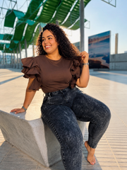 Blusa melek mocha mousse