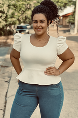 Blusa Guette moldeadora blanco hueso