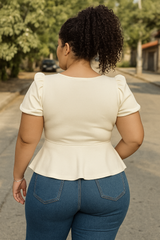 Blusa Guette moldeadora blanco hueso