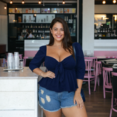 Blusa push up azul turqui