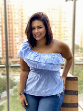 Blusa alfa rayas azules