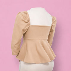 Blusa push-up beige