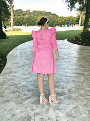 Vestido chocolate rosado