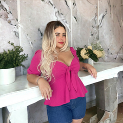 Blusa push up fucsia