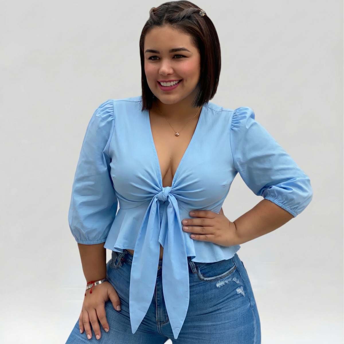 Blusa vacile azul bebe