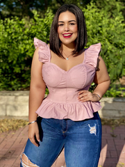 blusa bustier push up