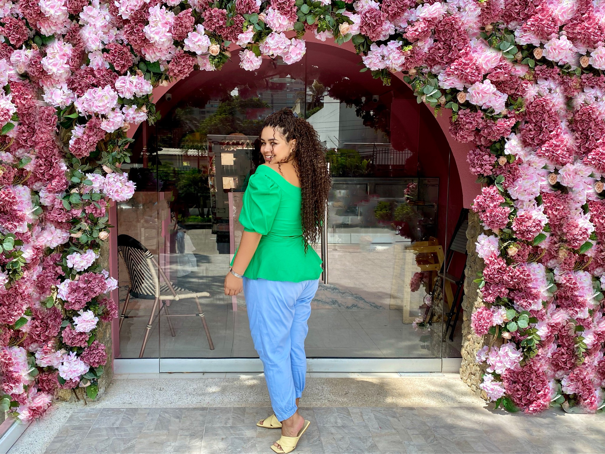 Blusa pitalla verde