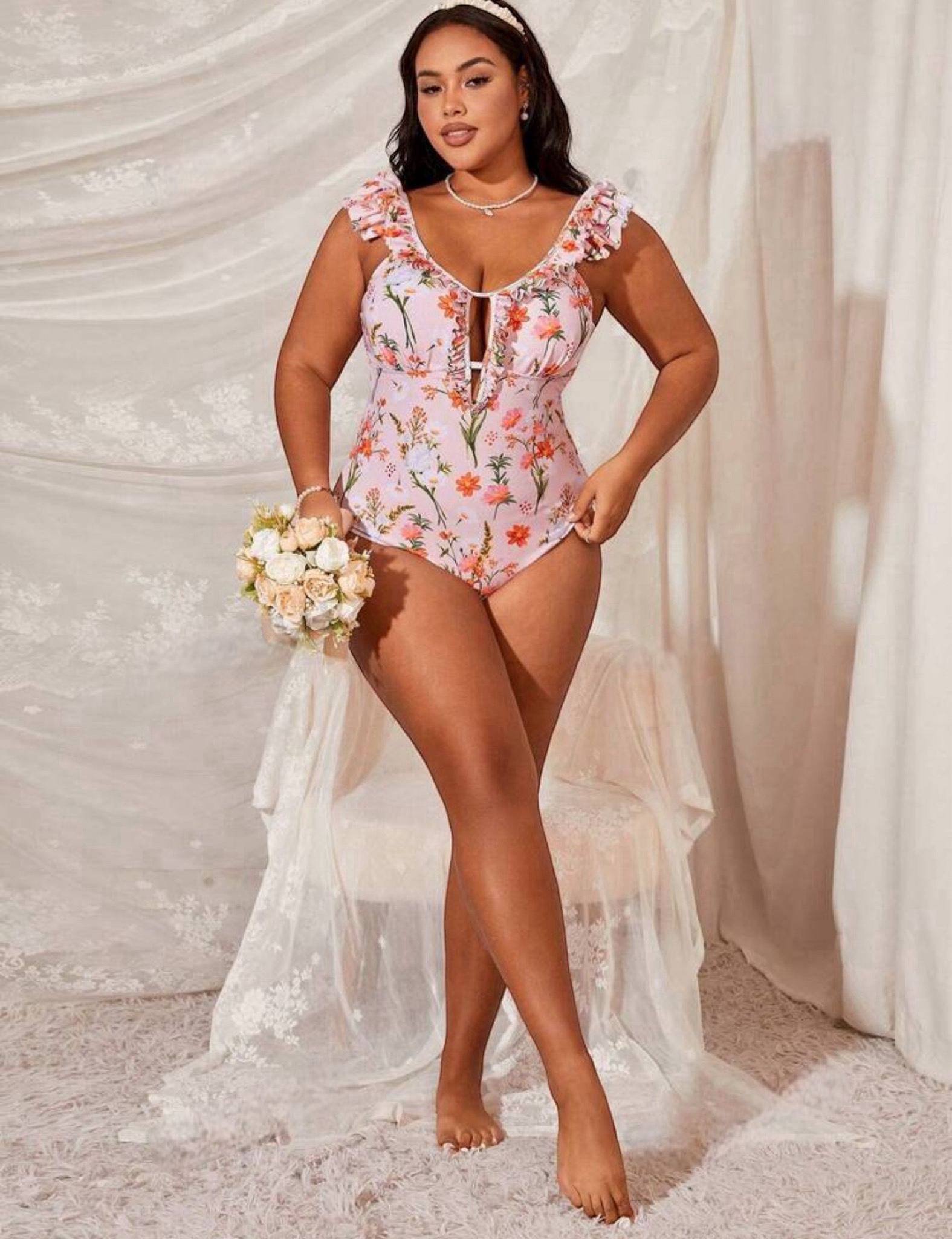 Traje de baño floral